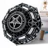 Devil's Star Symbol Automatic Umbrella Compact 8-Rib Design Lightweight All-Season Travel Outdoor Accessory Perfect Gift for Women Men