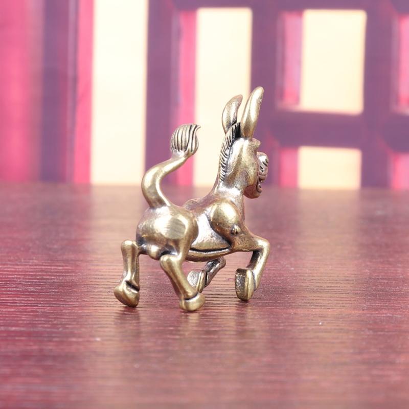 Bronze Statue Crafts Desktop Donkey Cross-Border Brass Ornaments Desktop Decoration Accessories