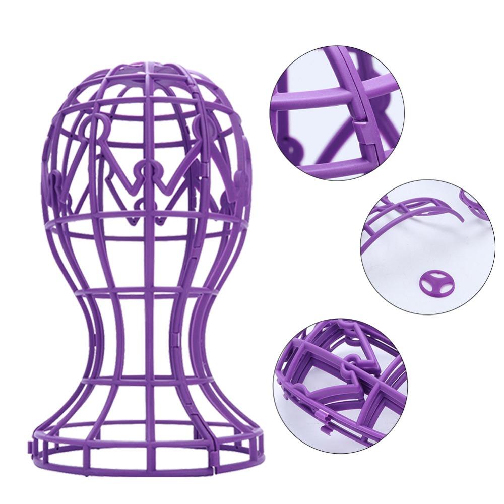 PP Foldable Wig Stand Foldable Design Wig Holder Stand Wig Hat Display Wig Display Stand  Home Use