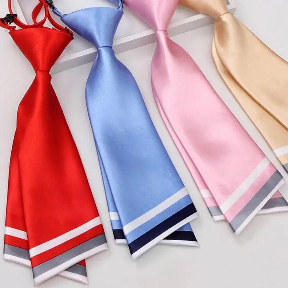 Solid Color Bow Knot Tie Bow Knot Cravat Fashion Necktie School Uniform