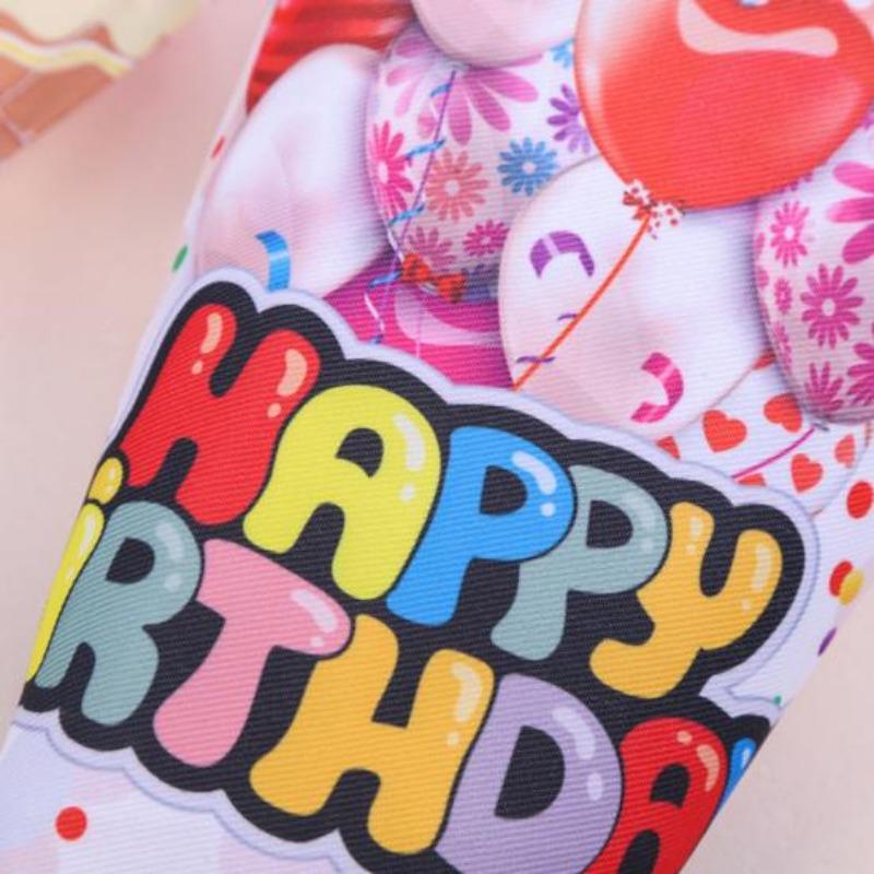 Dog Saliva Towel Creative Pattern Show Unique Charm Super Soft Balloon Print Pet Saliva Towel Birthday Party Decor Pet Supplies