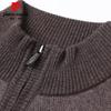 Pierre Cardin Men's 100% Pure Wool Stand Collar Vest Cardigan