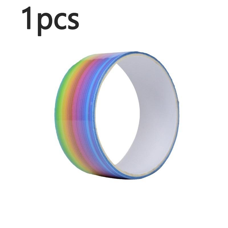 1pcs Rainbow Balls Sticky Balls Rolling Glue Stress Reducing Sticky Tape Relaxing Toys Handmade DIY Making