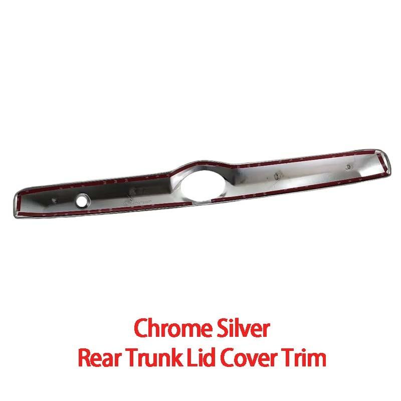 För Toyota Highlander Kluger 2003 2004 2005 2006 2007 Högkvalitativ ABS Krompläterad Bakre Bagagelucka Cover Trim Bilstyling