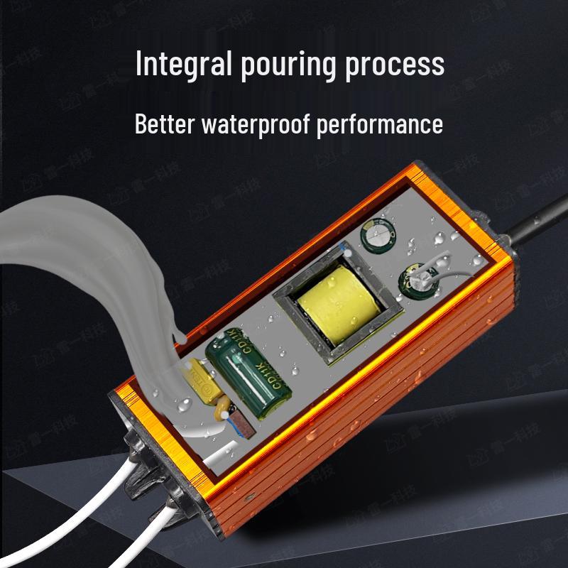 LED Integrated Waterproof Power Supply and Rectifier Controller for Kitchen, Bathroom, and Toilet Lighting