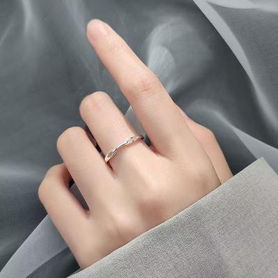 Minimalist Women's Hollow Open Adjustable Index Finger Ring - Trendy Internet Celebrity Style