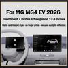 Matte Tempered Glass Protective Film For MG MG4 EV 2026 LCD Navigation 12.8 Inches Media Touch Display Screen Car Accessories