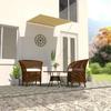 VidaXL Retractable Awning Window Awning Patio Awning Balcony Awning Garden Awning Outdoor Awning 100x150 145890