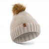 BCD-BK-08 BEIGE Women' Hat with Braids WINTER