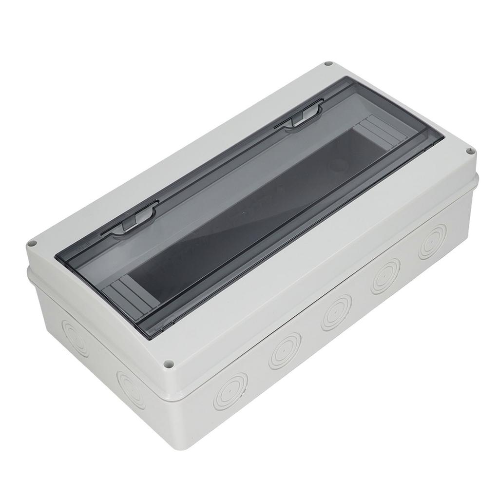 Κουτί Διανομής 18 Θέσεων Αδιάβροχο Πλαστικό Κάλυμμα Ασφαλειοδιακόπτη Προστατευτική Θήκη για Εσωτερικούς Εξωτερικούς Χώρους