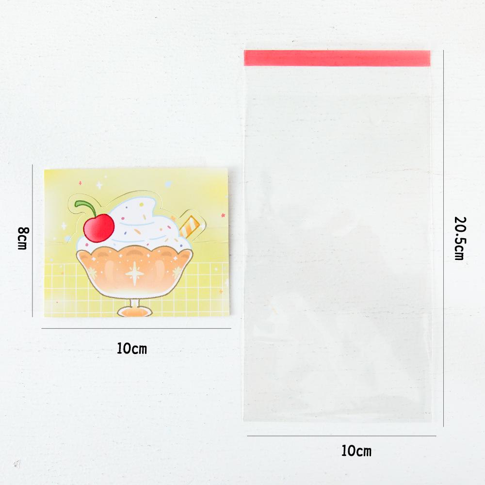 Self-Sealing Cute Card Packaging Bag Set for Small Cards