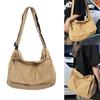 Chic Canvas Shoulder Bag for Women Girls Elegant Crossbody Messenger Bags for School Travel