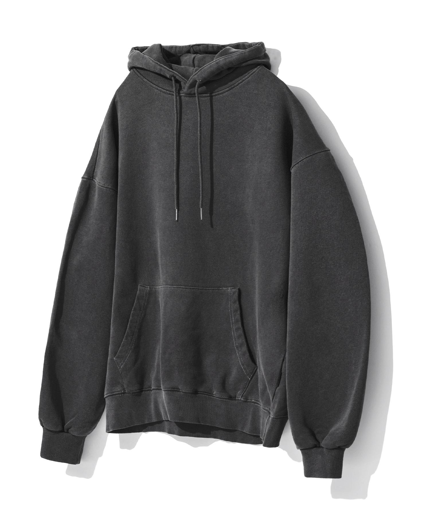 Худи Siest с пигментной стиркой - Угольный Charcoal/Xl