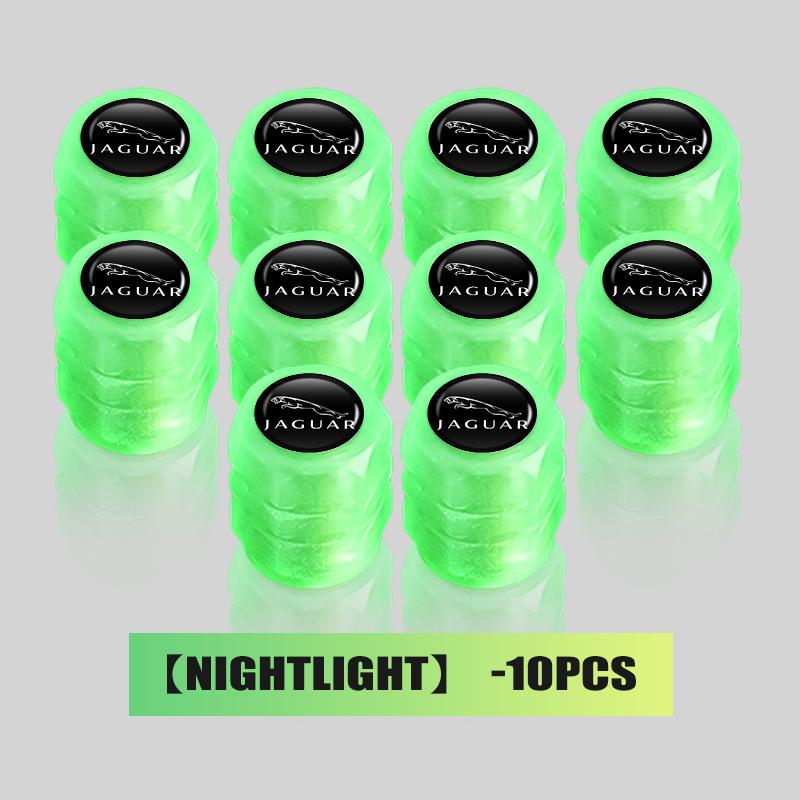 4PCS Luminous Tire Valve Caps Multi-color Night Glowing Decor For Jaguar S-Type F-Type X-Type F-Pace I-Pace E-Pace XJR XE NN71
