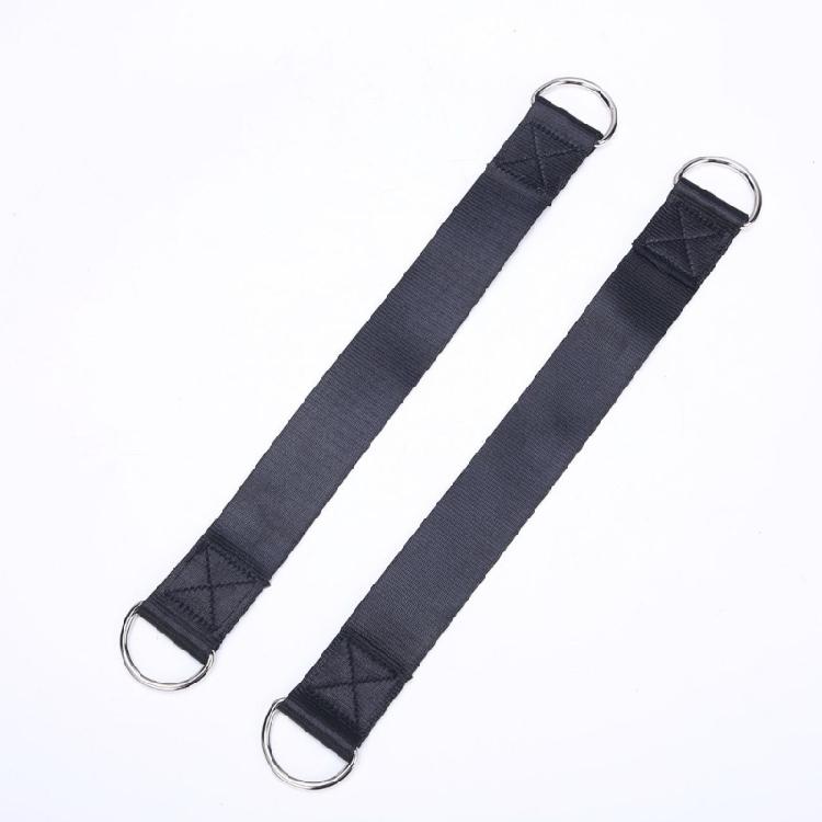 Heavy Duty Hook Rings Hanging Connector Hammock Punching Bag Swing Belt Gym Single Bar Extension Belt Tree Swing Strap