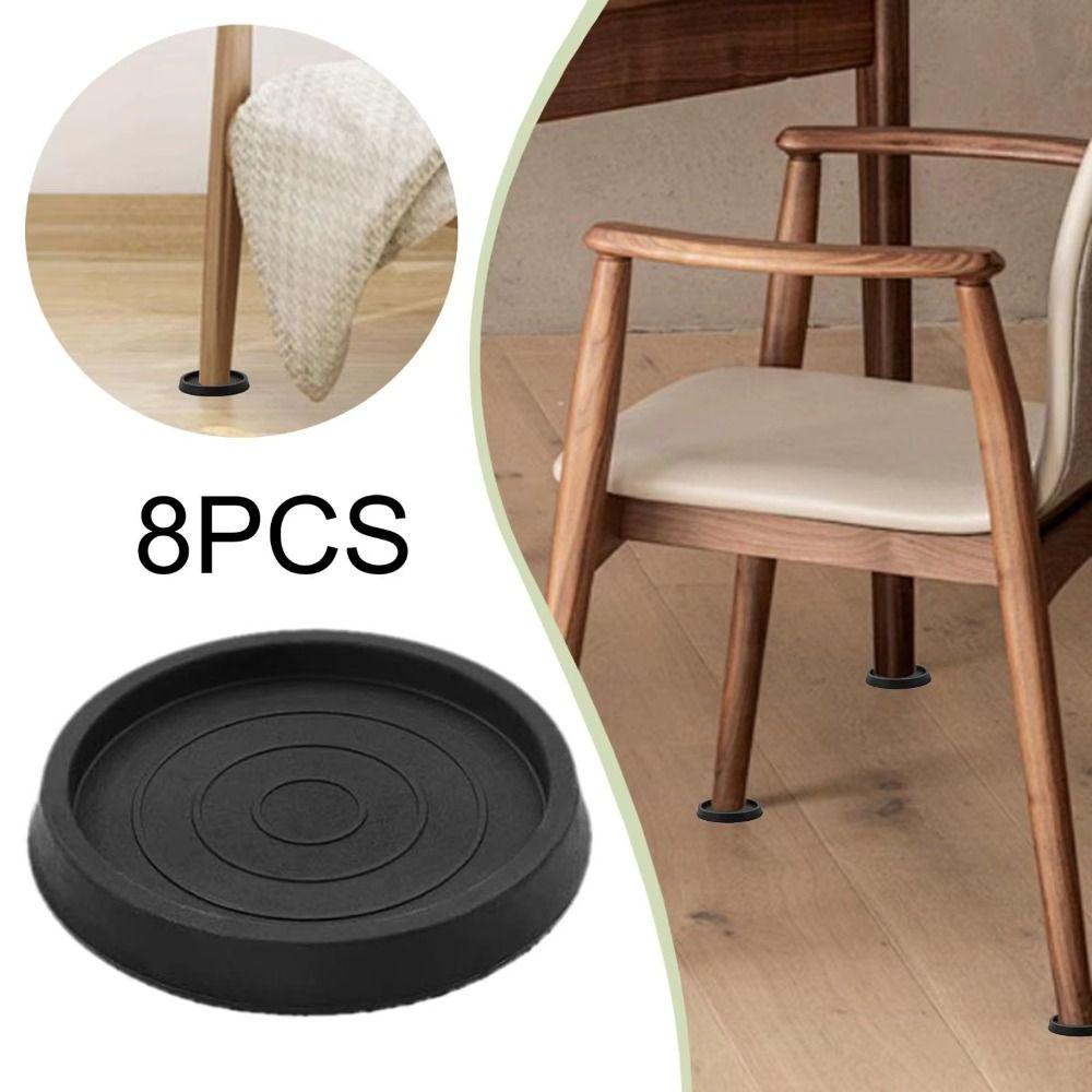 Quick Install Anti Slip Caster Cup Round Rubber Furniture Stoppers Furniture Pads  Bar Stools