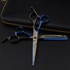 6.0-Inch Black Blue Damascus Barber Scissors & Thinning Shears for Hairdressing