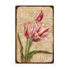 Vintage Blooming Flowers Metal Tin Signs Wall Art Posters Plate Wall Decor for Home Garden Bars Man Cave Cafe Clubs Garage Retro