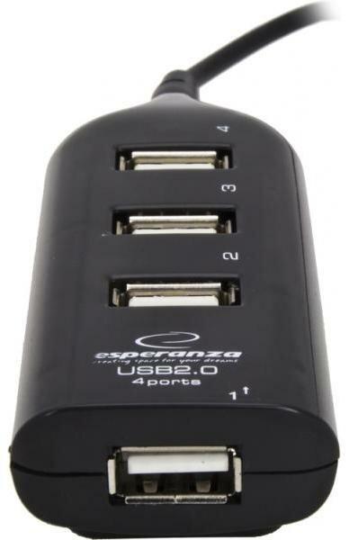 Hub Usb 2.0 Rozdzielacz Na 4 Porty Adapter Do Komputera Laptopa Aktywny