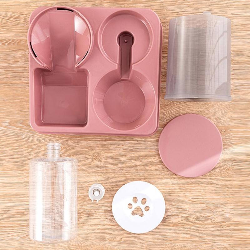 Cats Bowl 2 in 1 Water Bowls Water Dispenser Double Bowl