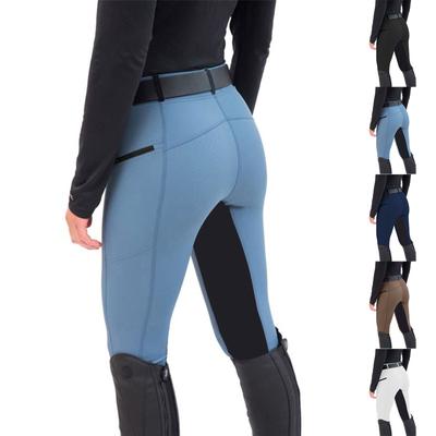 Damesmode Elastische Stiksels Broek Casual Ruitersportbroek Skinny Broek