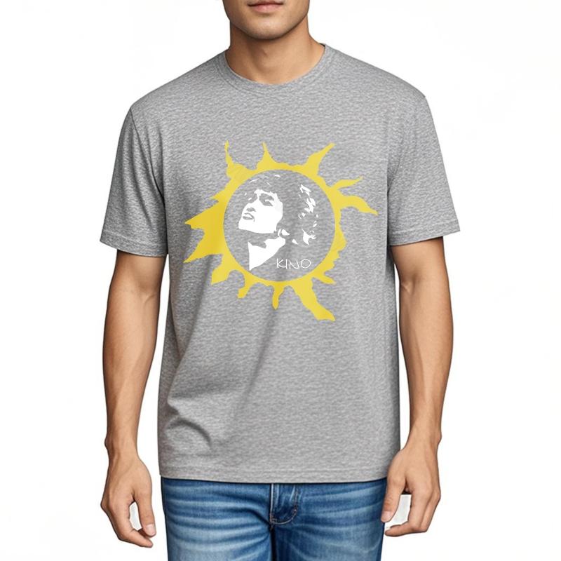 Tee shirt Quickdry Comfort Tshirt Yellow Sunburst With Black Faces Adult Soft Cotton Teeshirt Trendy Unisexs Tshirt Brand