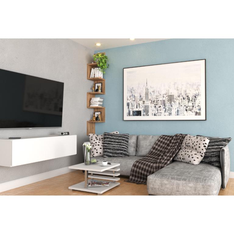 Wotan Corner Wall Hanging Bookshelf For Toys Loft