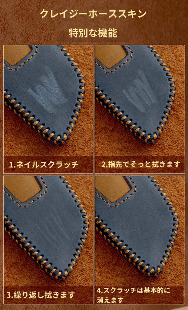 ontto Mercedes-Benz Genuine Leather Smart Key Case Key Cover, Stylish, High Quality Transparent Protection,