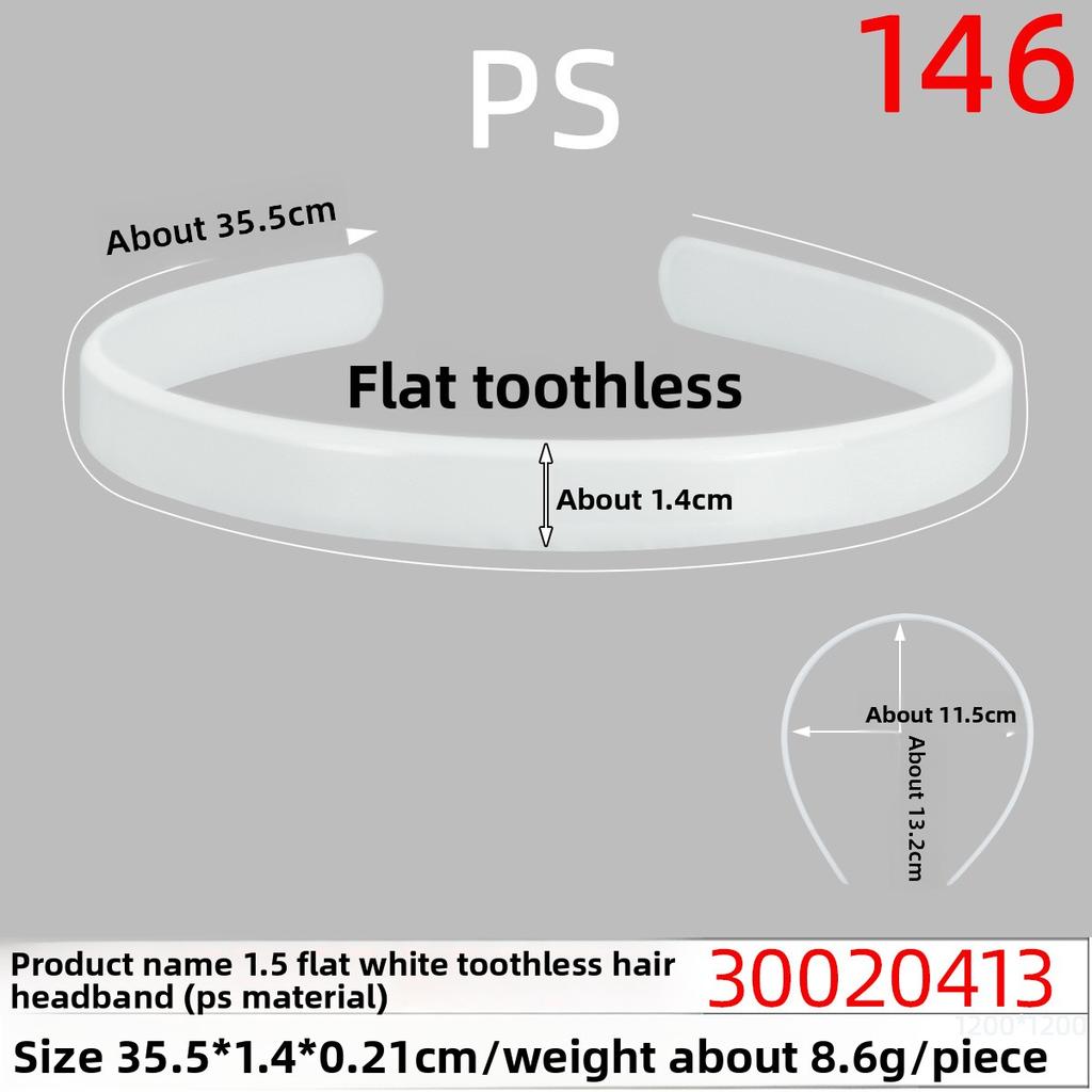 Plastic Hair Band Headband Accessories Two-sided Flat Hair Band Base Plate Hair Decoration