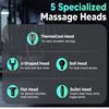Portable Rechargeable Handheld Percussion Muscle Massager, Fascia Gun Massage Gun Head with Heat and Cool