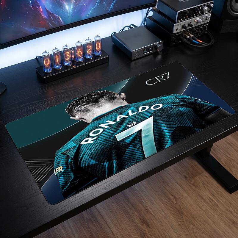Podkładka pod mysz z herbem Cristiano Ronaldo, Rozszerzona antypoślizgowa gumowa mata na biurko do gier, biura, laptopa, Prezent dla fana