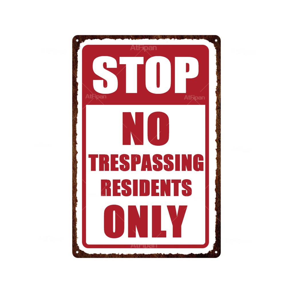 Vintage Warning Tin Sign  DO NOT DISTURB Metal Decorative Plaque Iron Painting Wall Decor for Man Cave Room Cafe Park