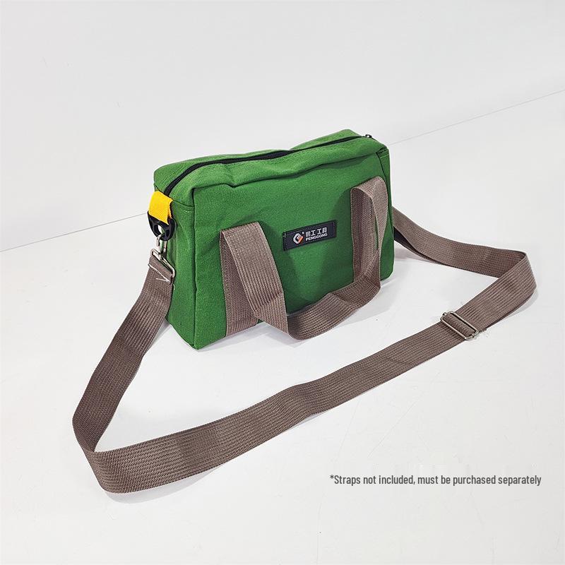 Large Capacity Wear-Resistant Canvas Tool Bag for Electricians, Hardware, and Repairs