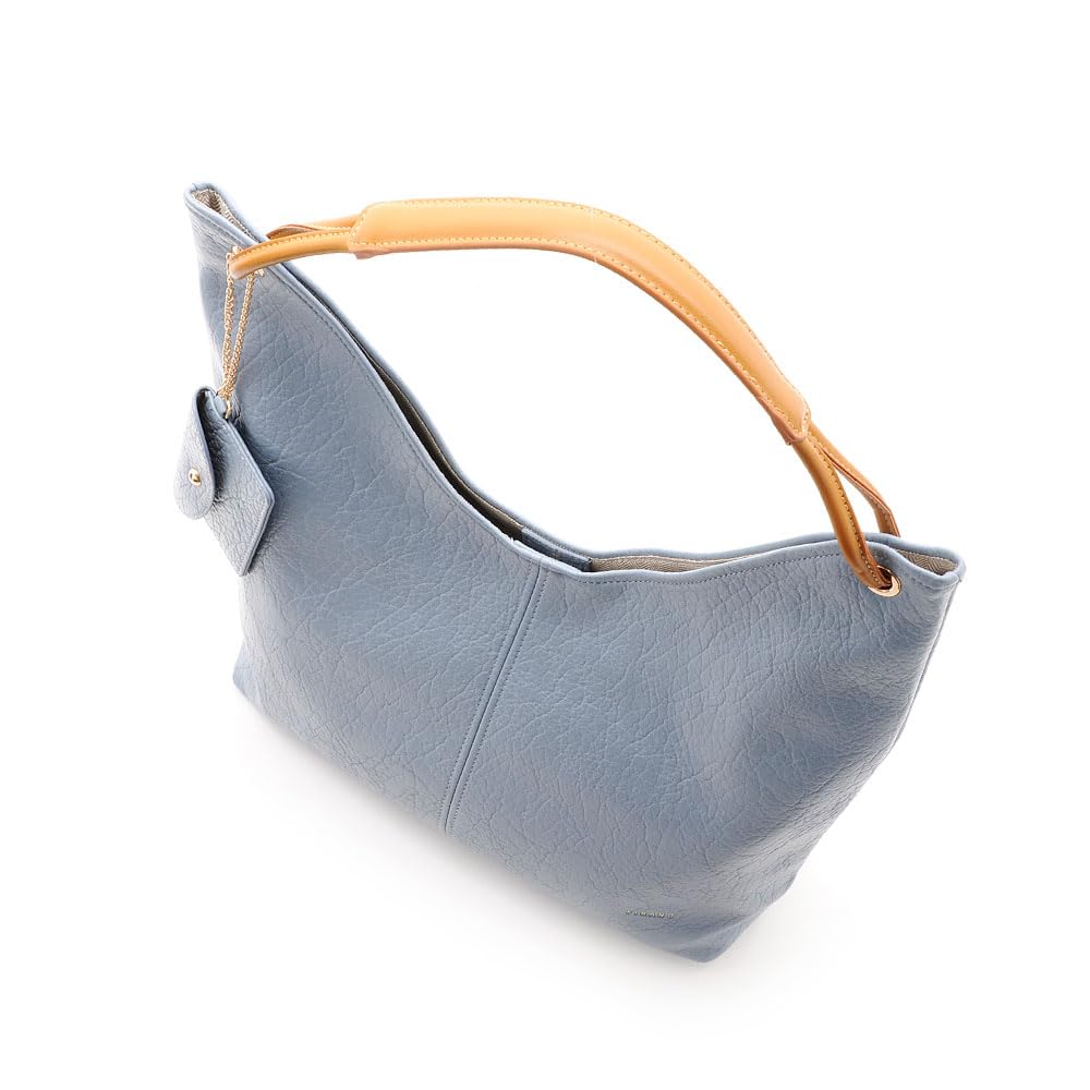 FIRANO Women's Round Curved Tote Bag (with Pass Case) 403105 Greige