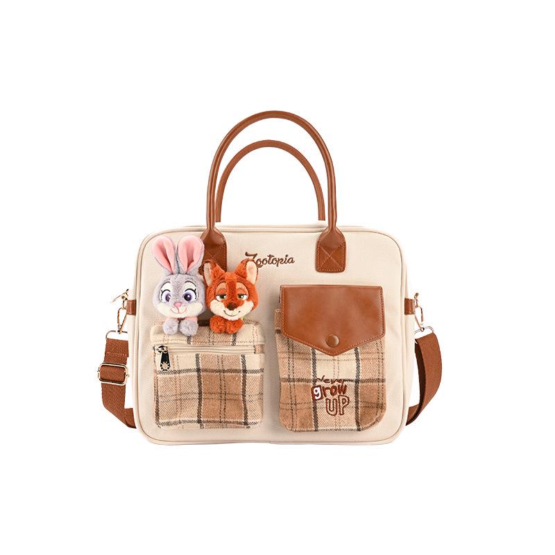 Disney Judy, Nick, Stitch, Lotso, and Marie Plush Shoulder & Crossbody Bag Set