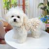 Pet clothing spring and summer floral suspender skirt princess style dog cat clothes are more breathable than bear thin styles