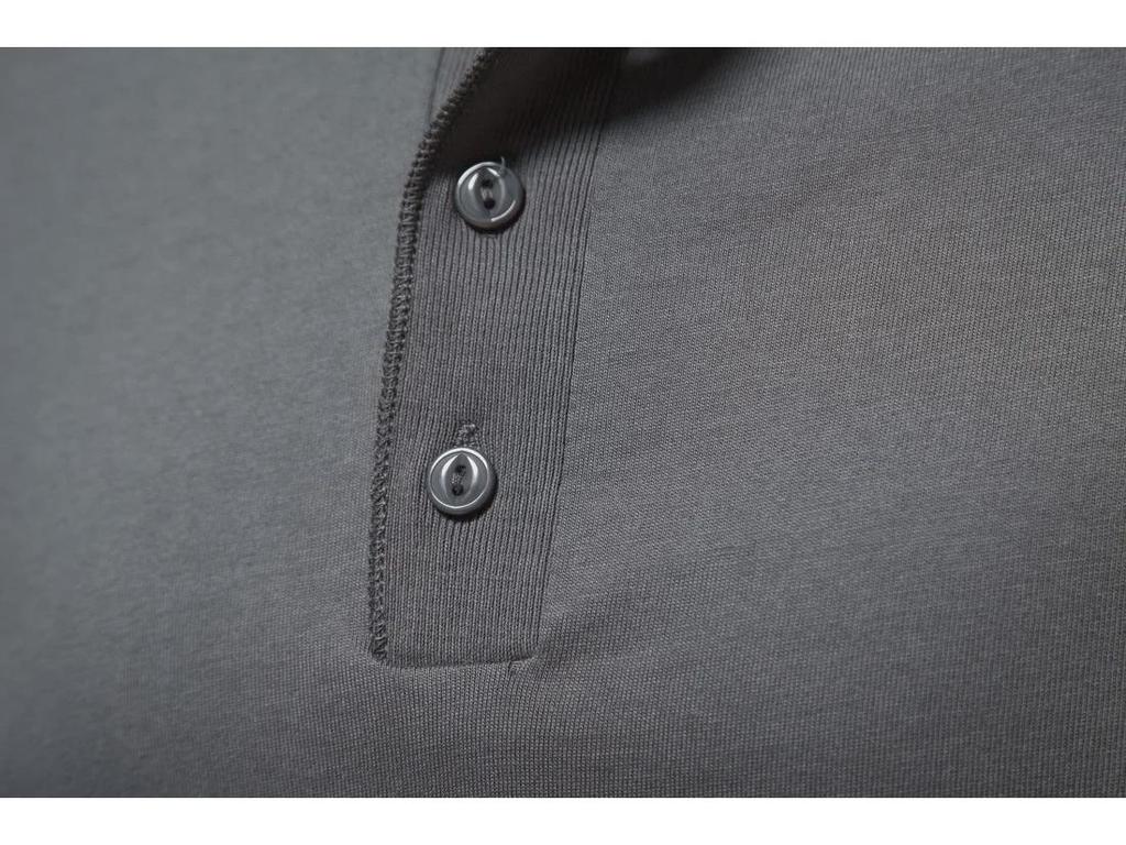 Pánské jednobarevné americké letní jednobarevné tričko Henley s polovičním rukávem - trendy sportovní oblečení pro volný čas