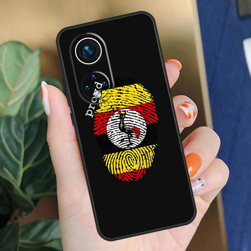 Uganda Flag Coat Of Arms Case For Honor 90 50 70 Lite X9b X9a X8b X8a X8 X9 X9c Honor 200 Pro Magic 5 6 7 Lite Cover