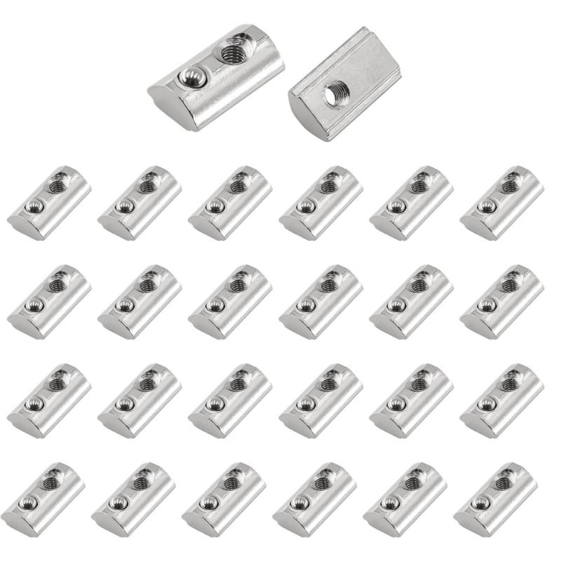30x Professional T Slot Nuts For Aluminium Profiles Extrusion Slot Offering Secure Connection Industrial Frame Building