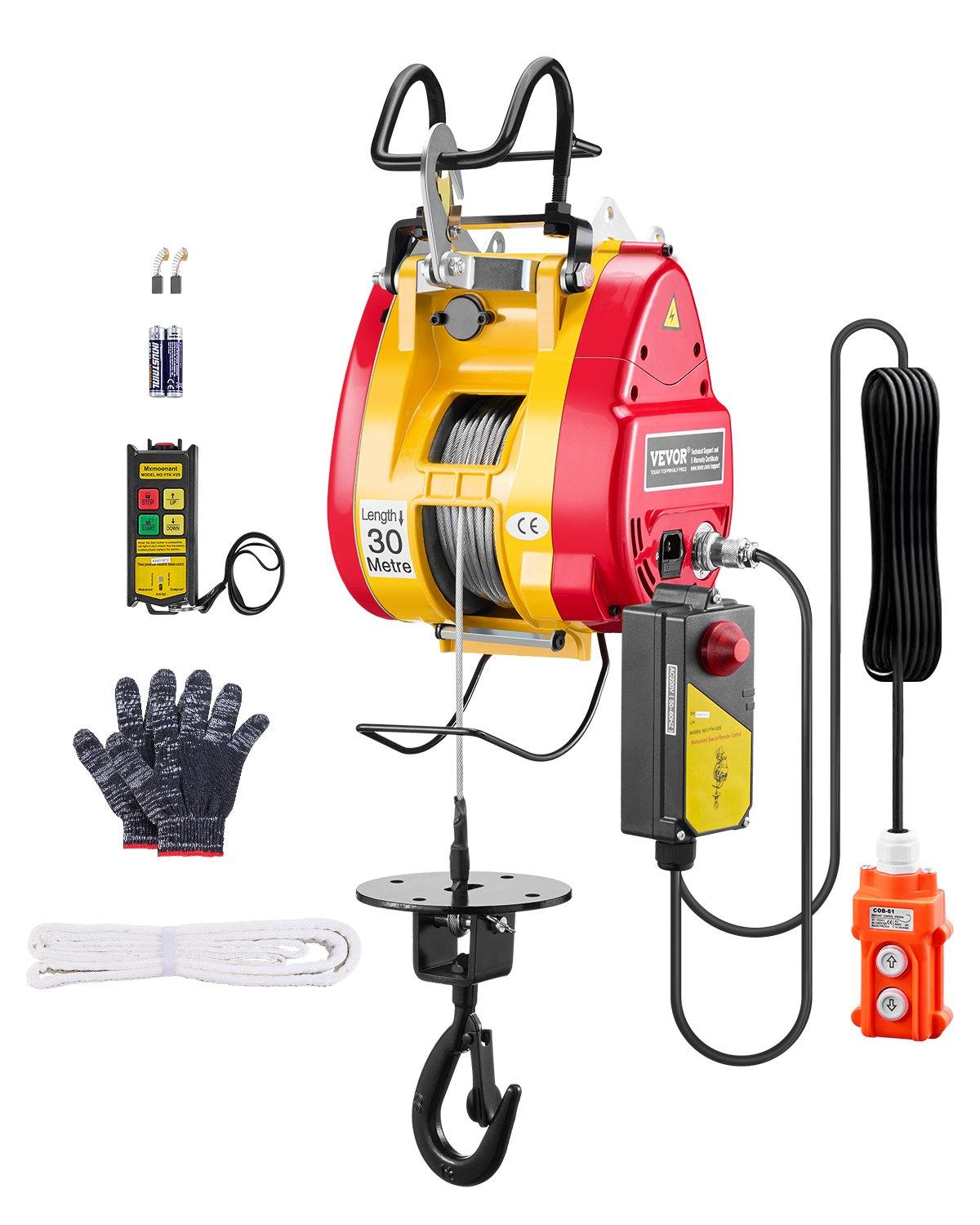 VEVOR 2-in-1 elektriskā pacēlāja vinča, 1100