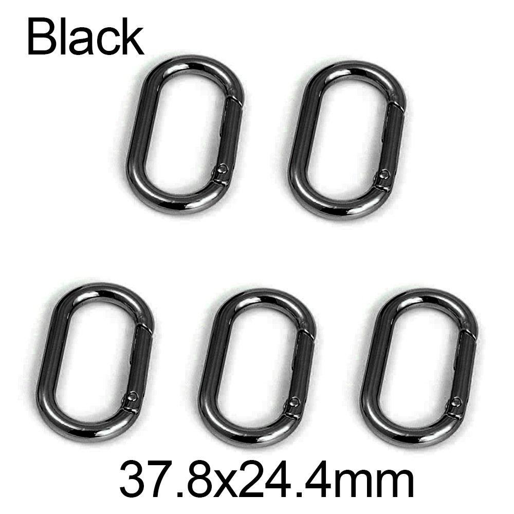 Camping Hiking Accessories Spring Oval Rings Outdoor Carabiner Handbags Clips Bag Belt Buckles