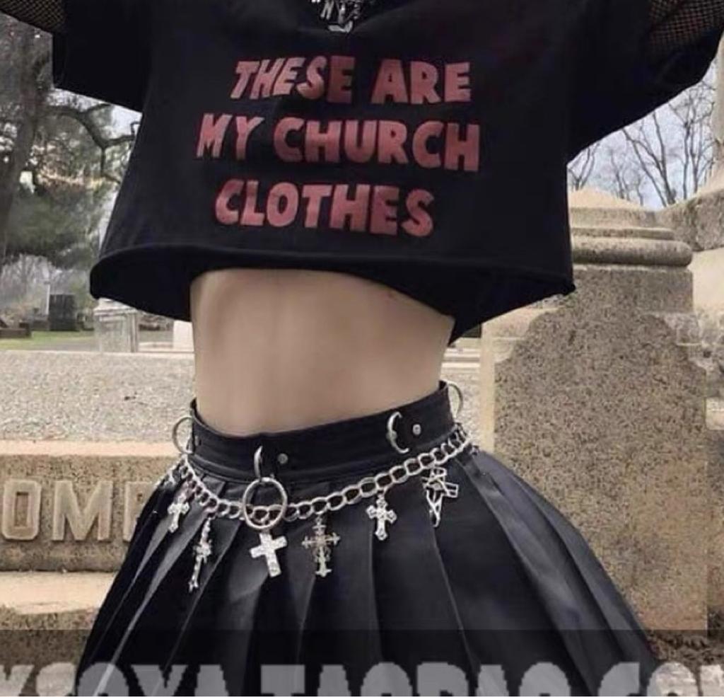 Hollow Retro Pattern Heavy Cross Waist Chain, Adjustable Punk Unisex Body Accessory