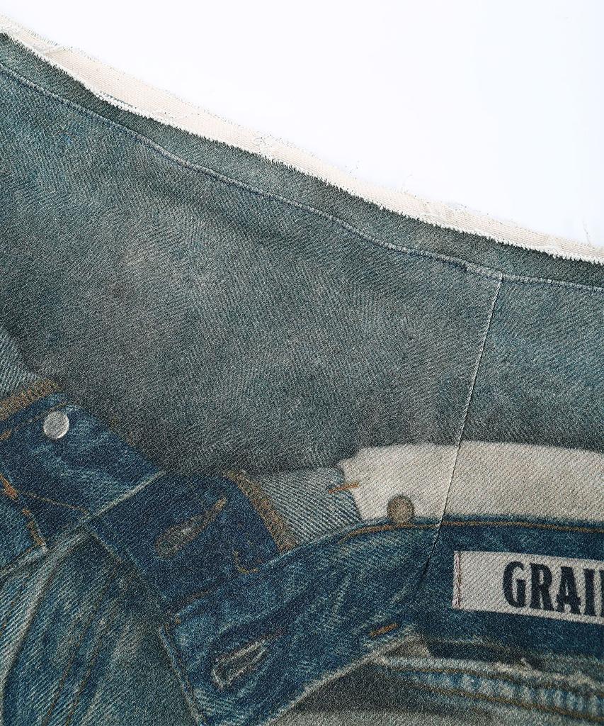 Grails Illusion Denim Skirt [Blue]