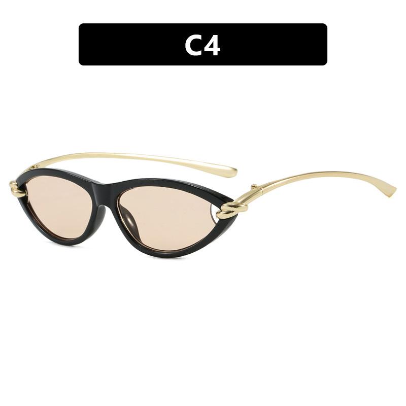 New High End Cat Eye Sunglasses For Women And Men Retro Stage Performances Elegant Fishing Driving Uv Resistant Glasses
