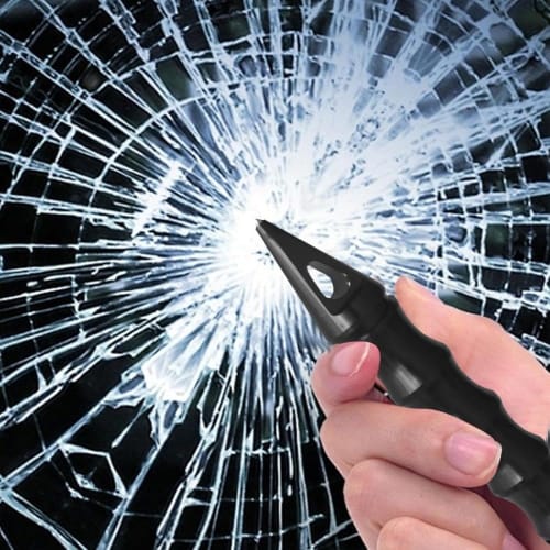 Eiuuioj Multi-functional Car Window Breaker, Safety Hammer, Rescue Hammer (for Emergency Escape)