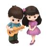 Day Creative Craft Mini Cake Decoration Resin Dolls Miniature Couple Figurines Boy Girl Ornaments