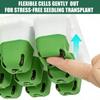 5Pcs Seed Starter Trays 60 Cells Flexible Seedling Tray For Easy Release Reusable Plant Germination Kit Indoor Gardening