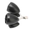 2pcs Dome Tweeter 1200W Loudspeaker High Sensitivity Universal for Car Audio Systems Black