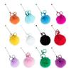 Vibranting Colorful Keychain Charm for Beads and Jewelry Craft Supplies 12 Pieces for Student Kids and Office Use