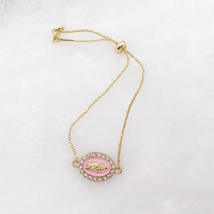 Zinc Alloy Charms Ellipse Virgin Mary Charms Pendant For DIY Fashion Necklace